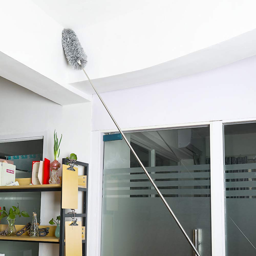 Microfiber Dusters for Cleaning, Telescoping Feather Duster with 100 inches Extendable Handle Pole, Dusting Cleaning Tools for Cleaning High Ceiling, Ceiling Fan, Blinds, Cobwebs, Furniture, Cars Microfiber Dusters for Cleaning, Telescoping Feather Duster with 100 inches Extendable Handle Pole, Dusting Cleaning Tools for Cleaning High Ceiling, Ceiling Fan, Blinds, Cobwebs, Furniture, Cars